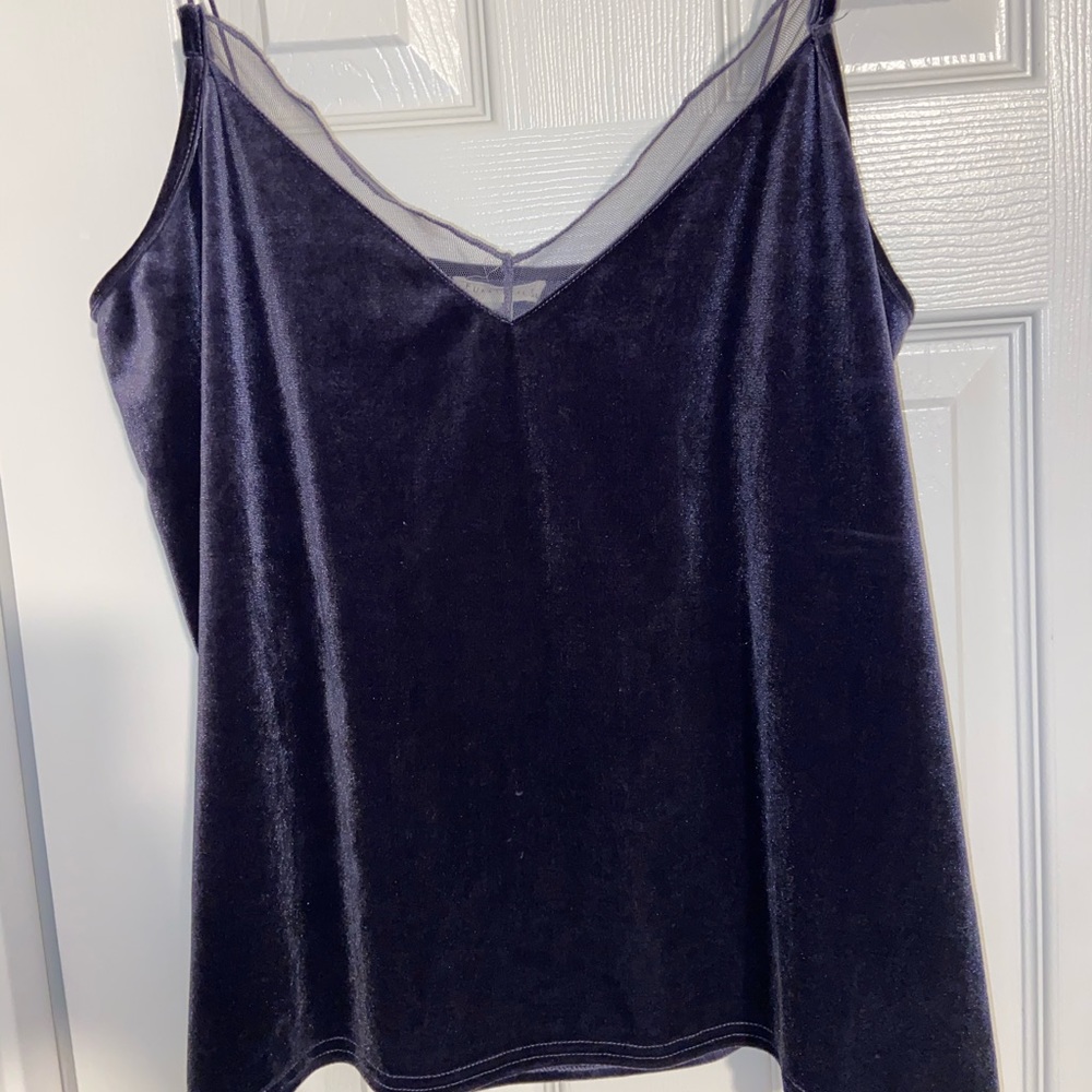 Purple velvet shirt